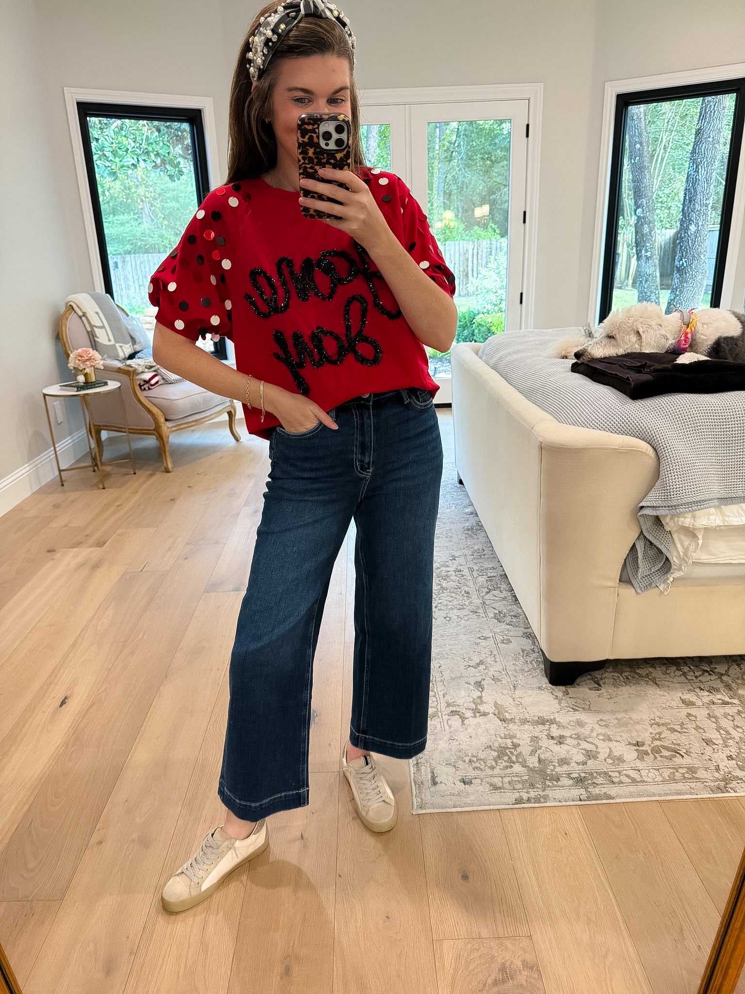 Bring the Spirit Top in Red/Black *Final Sale*