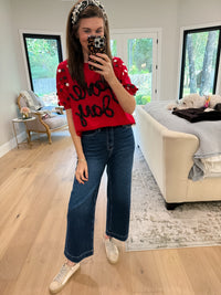 Bring the Spirit Top in Red/Black *Final Sale*