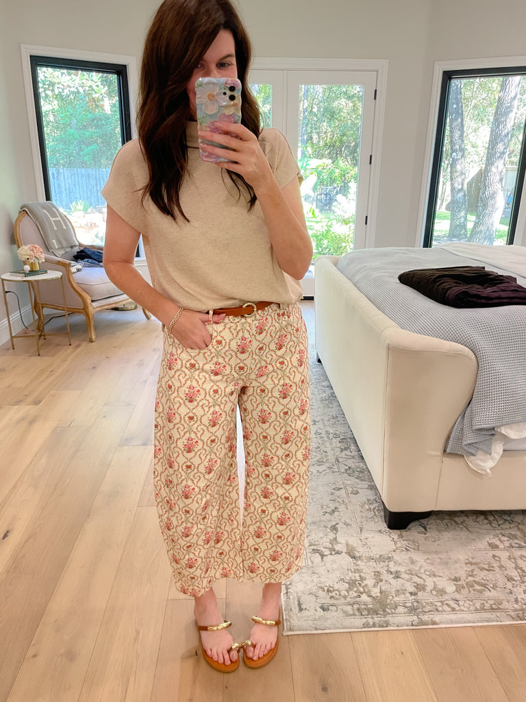 Polished Ease Top in Oatmeal