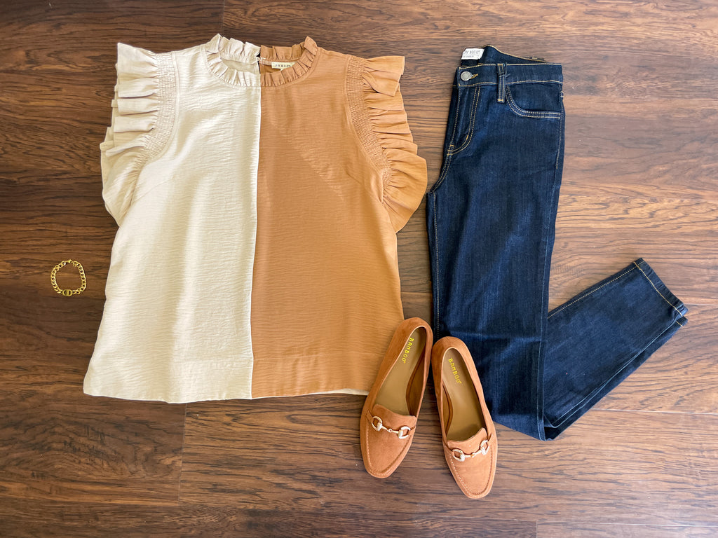 Great Divide Top in Oatmeal/Camel