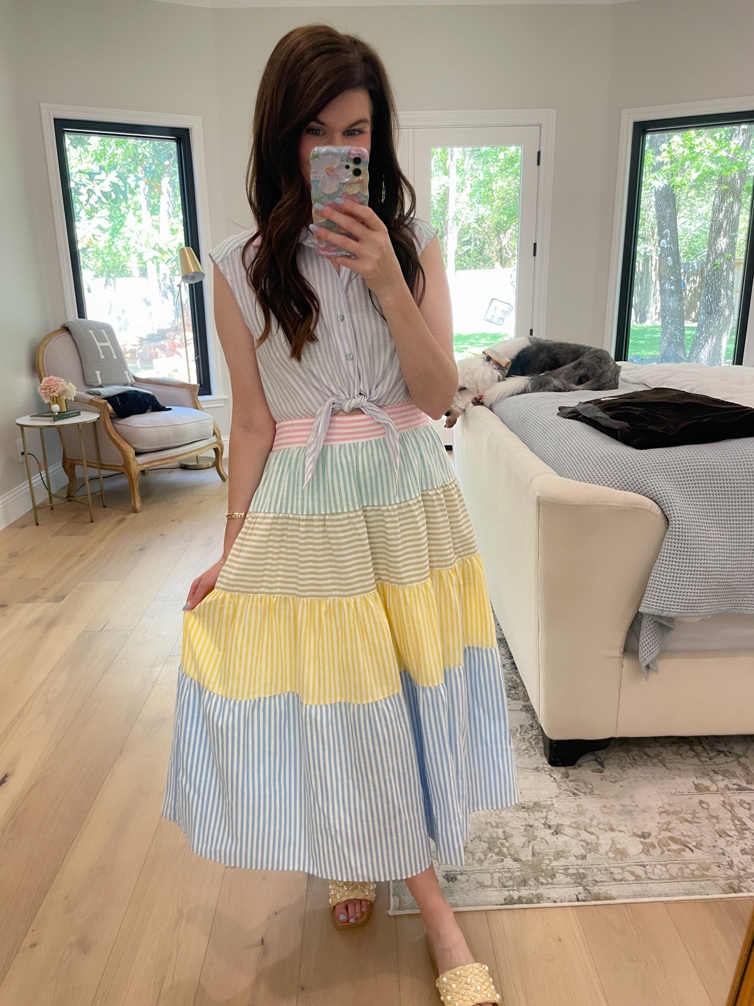 Sunshine and Stripes Maxi Dress