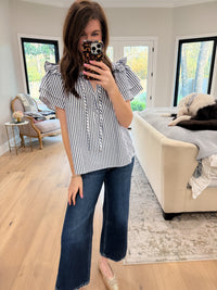 Coastal Charm Top in Navy