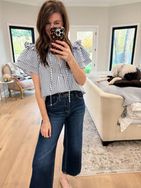 Coastal Charm Top in Navy