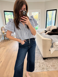 Coastal Charm Top in Navy