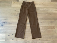 SALE! RFM Chloe High Rise Frayed Wide Leg Jeans in Coffee *Final Sale*