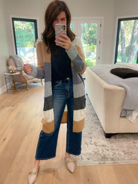 Cozy Vibes Color Block Cardigan