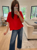 Simply Stated Tee in Red