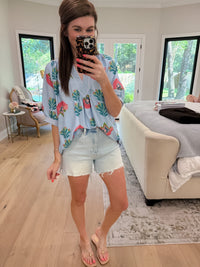 Palm House Printed Top