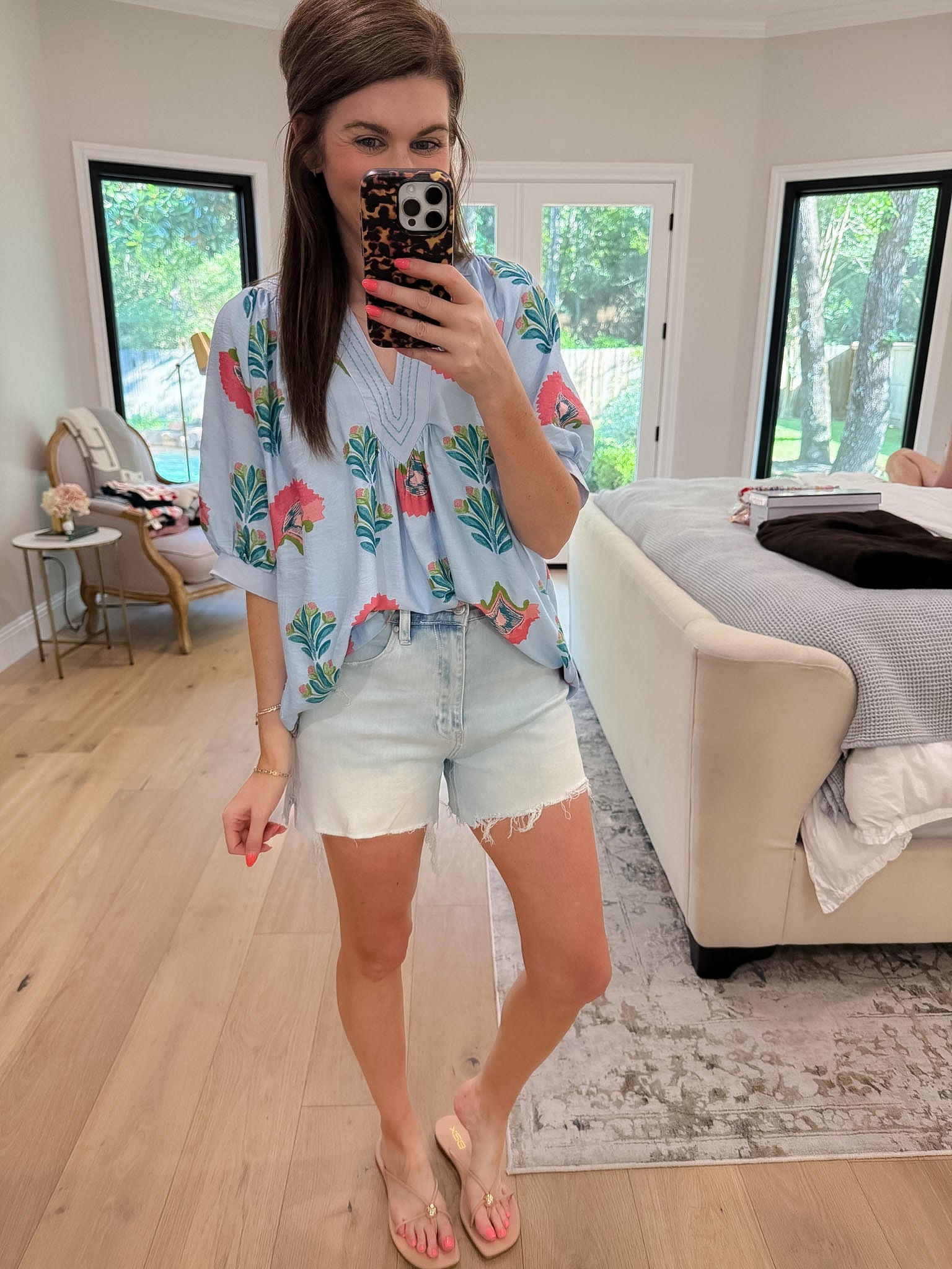 Palm House Printed Top
