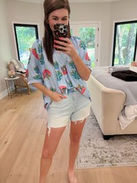 Palm House Printed Top