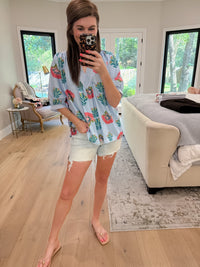 Palm House Printed Top
