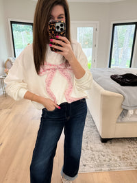 Sweet Statement Sweatshirt in White