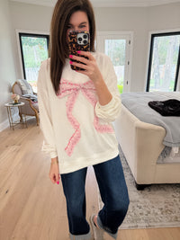 Sweet Statement Sweatshirt in White