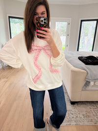 Sweet Statement Sweatshirt in White