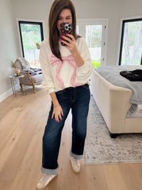 Sweet Statement Sweatshirt in White