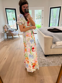 Sugarlips Becca Tiered Maxi Dress in Juliet Floral Garden