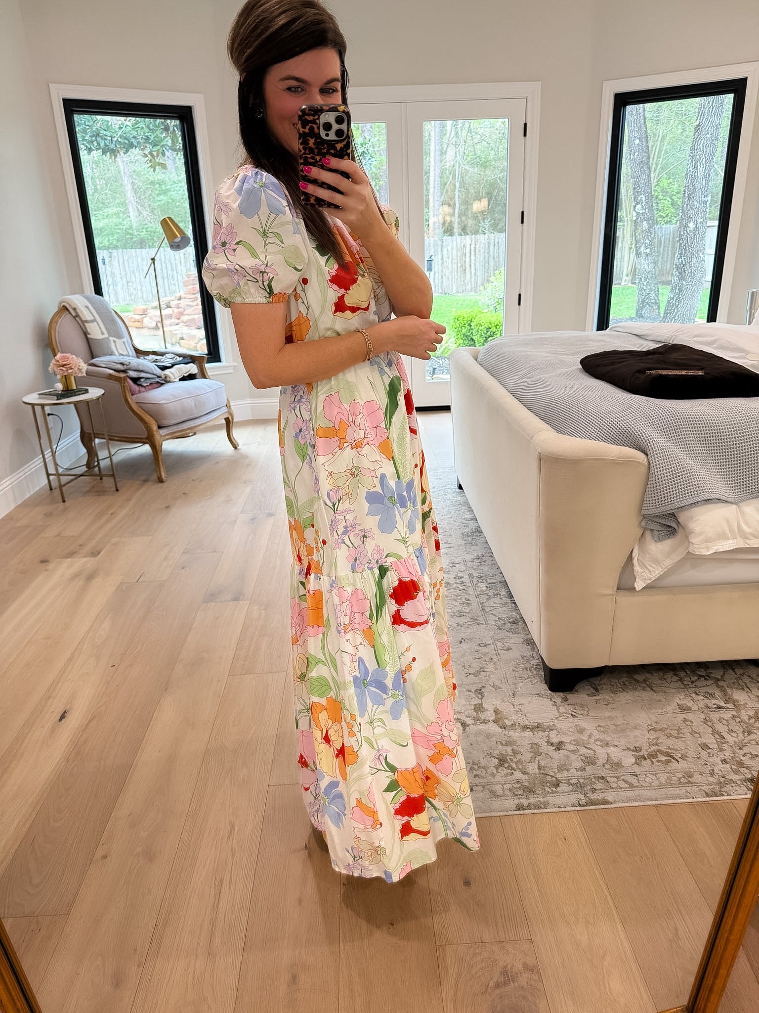 Sugarlips Becca Tiered Maxi Dress in Juliet Floral Garden