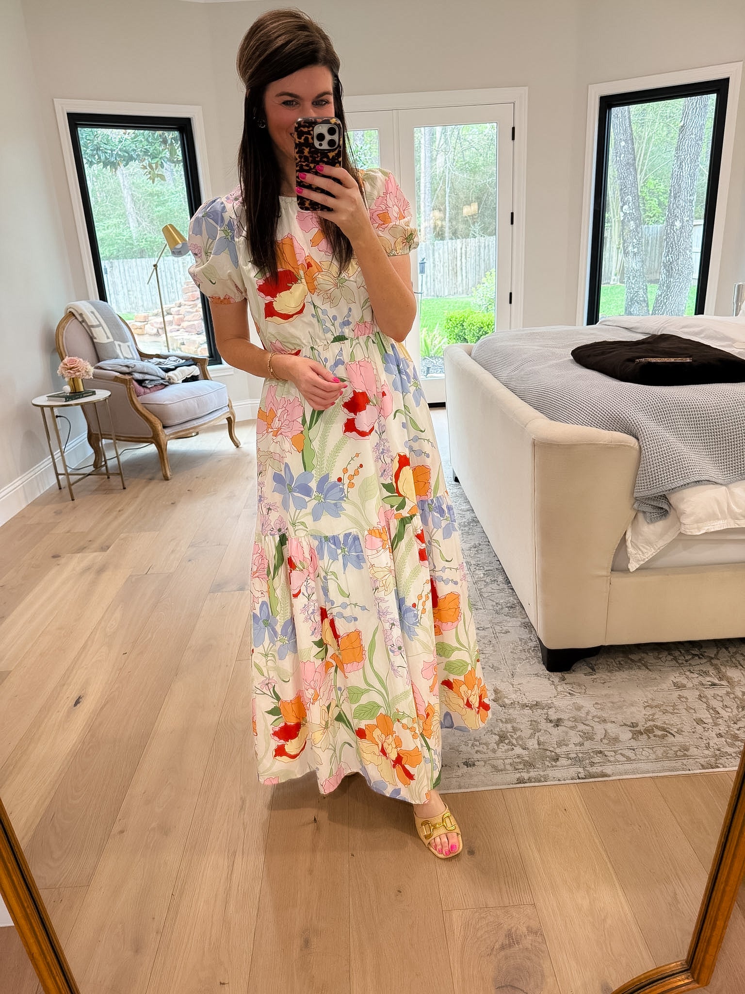 Sugarlips Becca Tiered Maxi Dress in Juliet Floral Garden