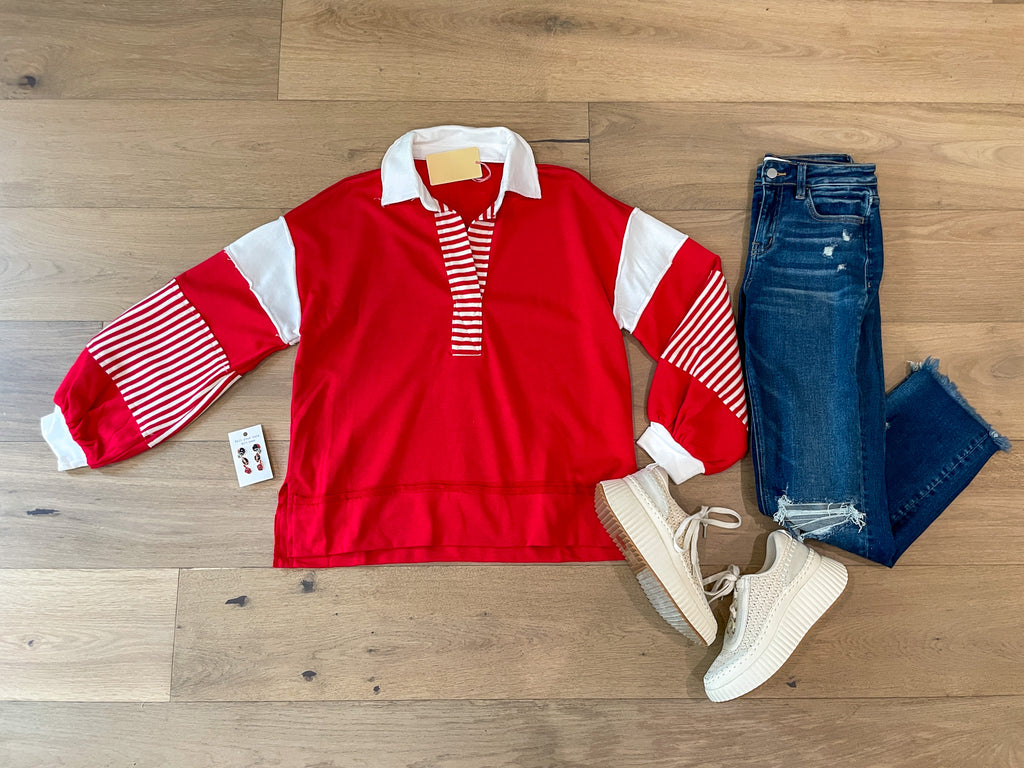 Winning Team Pullover in Red