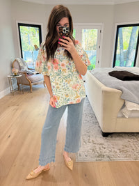 Fresh Bloom Ruffle Sleeve Top