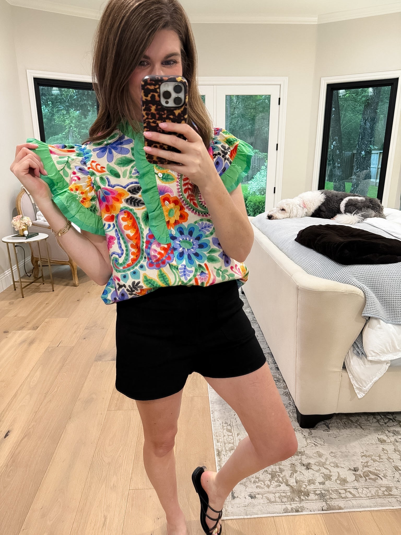 Summer Happiness Shorts in Black
