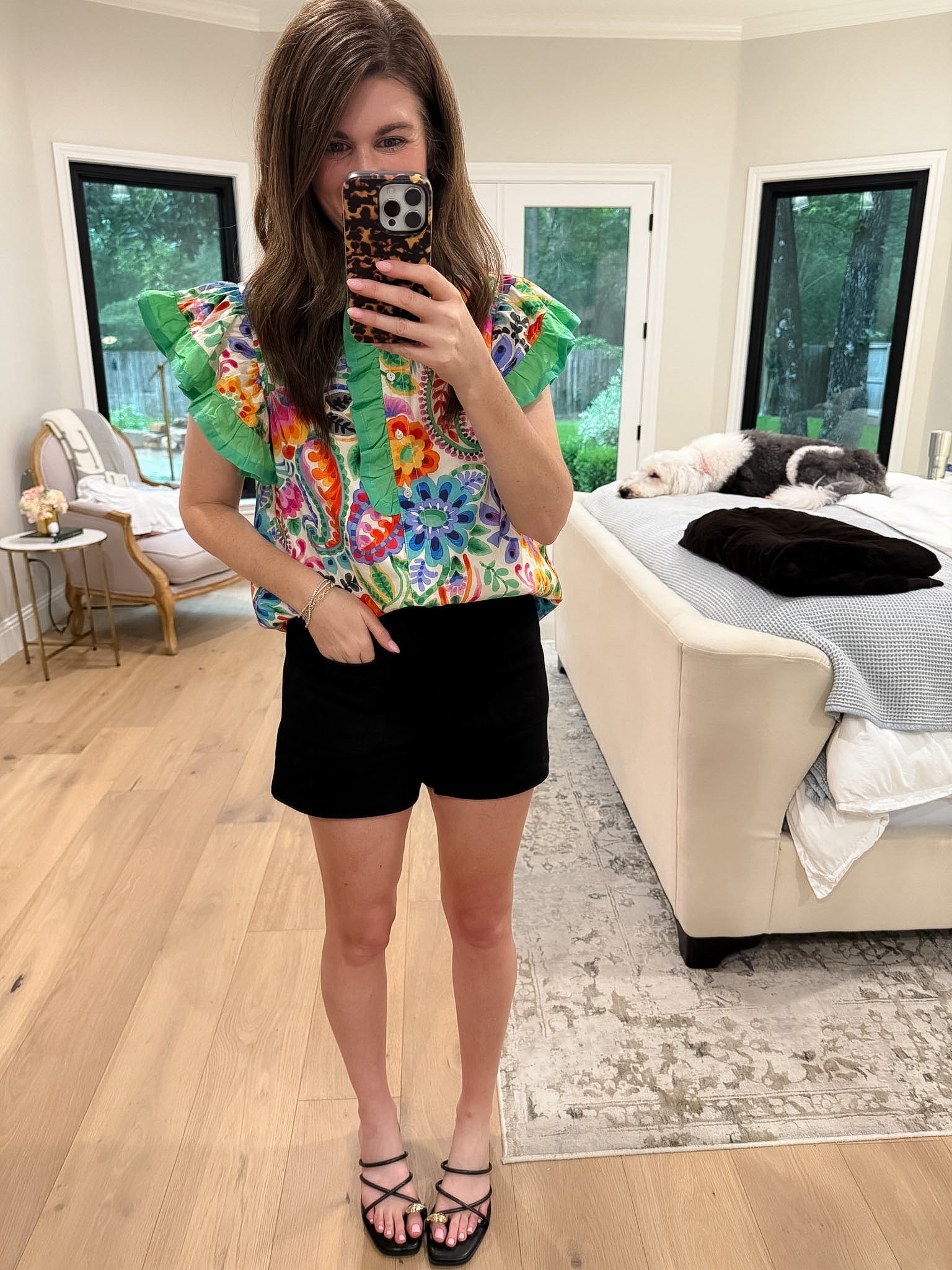 Summer Happiness Shorts in Black