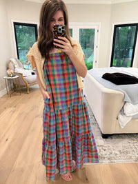 Mad for Madras Plaid Maxi Dress