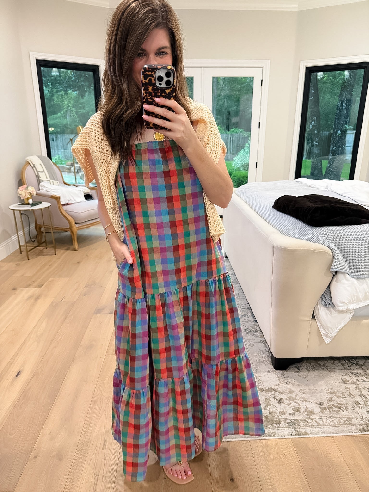 Mad for Madras Plaid Maxi Dress