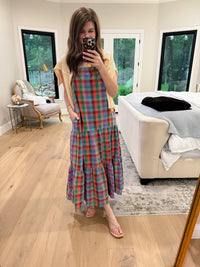 Mad for Madras Plaid Maxi Dress