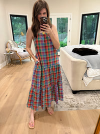 Mad for Madras Plaid Maxi Dress