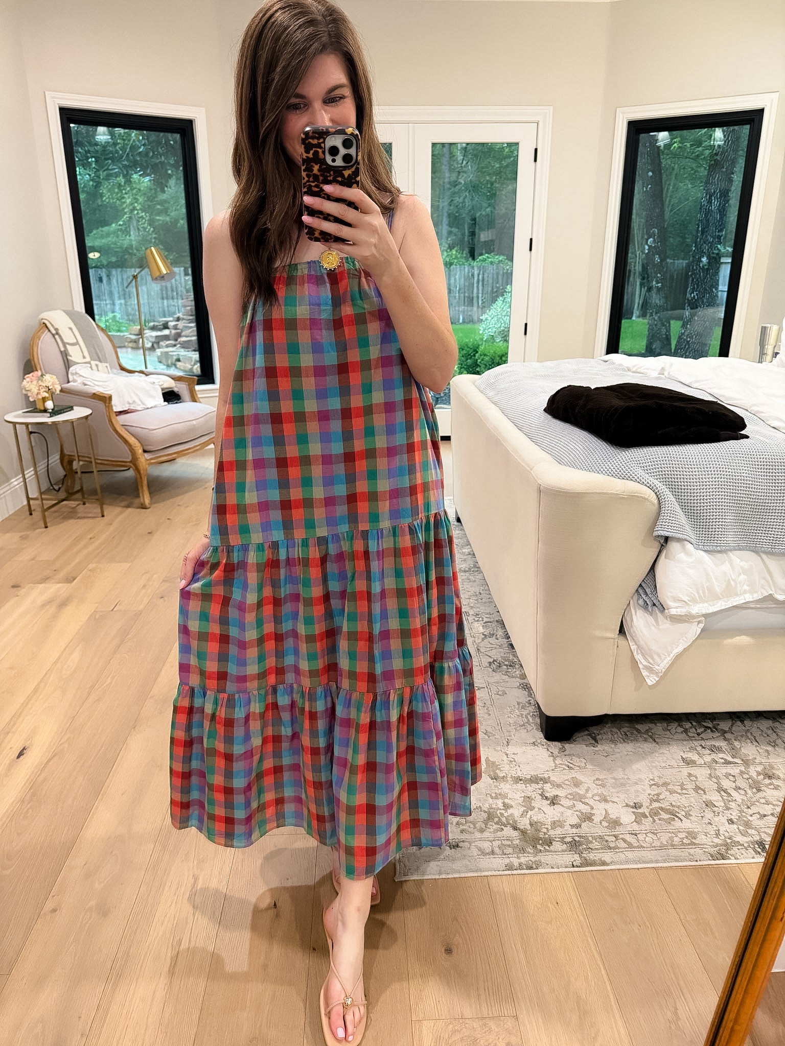 Mad for Madras Plaid Maxi Dress
