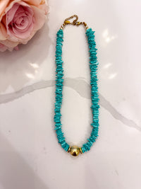 Turquoise Coast Beaded Necklace *Final Sale*