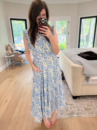 Garden Daydream Tiered Midi Dress