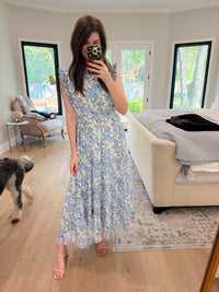 Garden Daydream Tiered Midi Dress