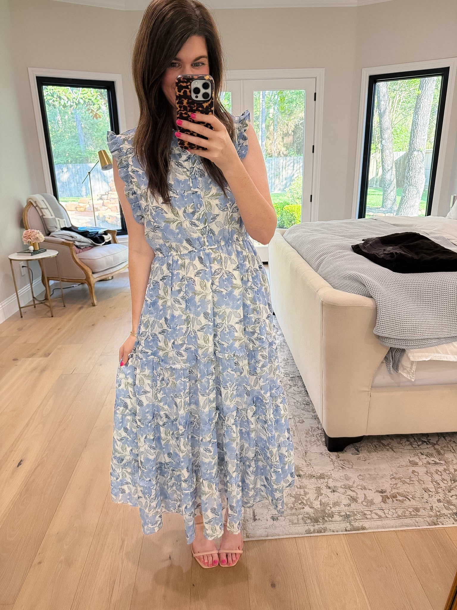 Garden Daydream Tiered Midi Dress