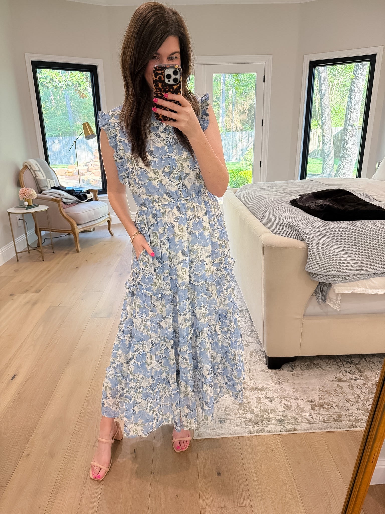 Garden Daydream Tiered Midi Dress