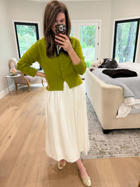 Chic Happens Cardigan in Chartreuse