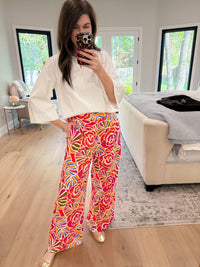 Sugarlips Elena Wide Leg Pants in Nomi Floral