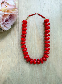 PREORDER! Bailey Beaded Necklace in Red *Final Sale*