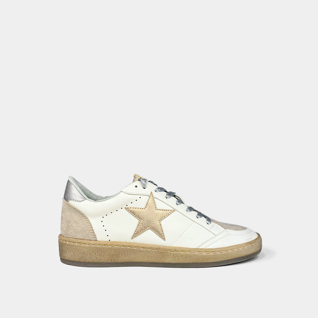 Shu Shop Paz Sneakers in Light Gold