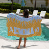 CUSTOM Ice Cream Drip Softball Towel in Blue *FINAL SALE*