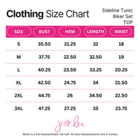 Sideline Tunic Biker Set in Black
