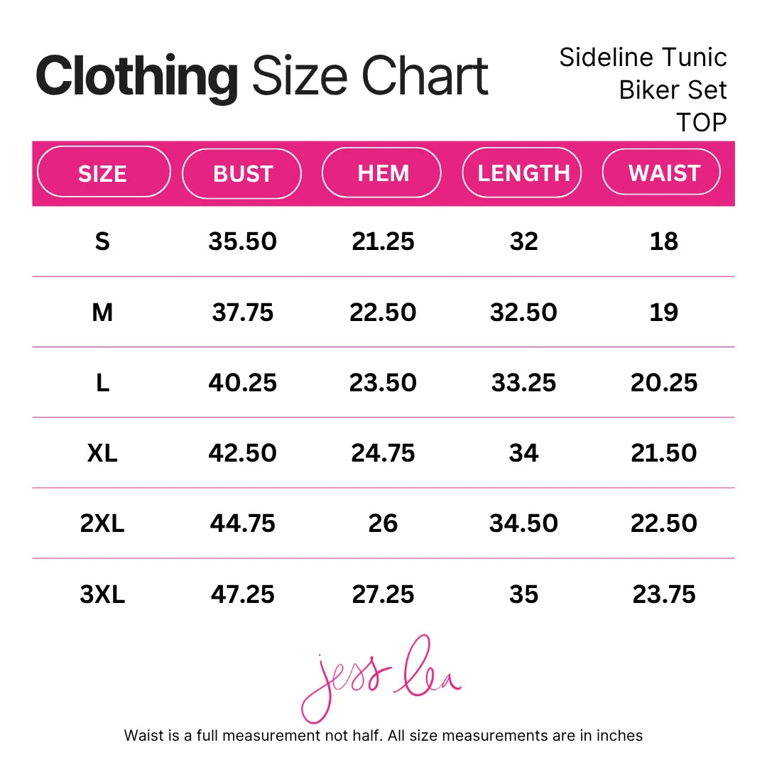Sideline Tunic Biker Set in Black