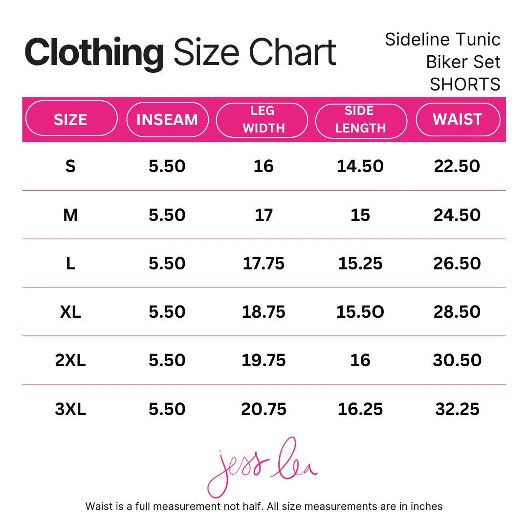 Sideline Tunic Biker Set in Black