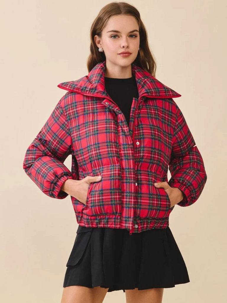 Ralph Plaid Puffer Jacket
