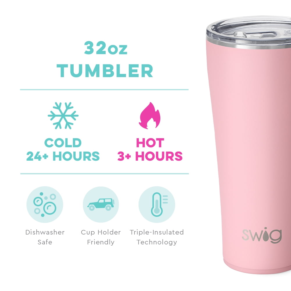 Swig Blush 32oz Tumbler with Straw *Final Sale*