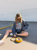 Count Your Lucky Stars Sweatshirt in Charcoal