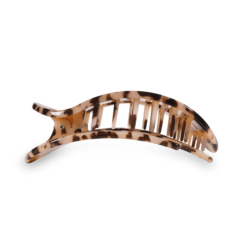 Teleties - Blonde Tortoise Large Flat Round Clip *Final Sale*