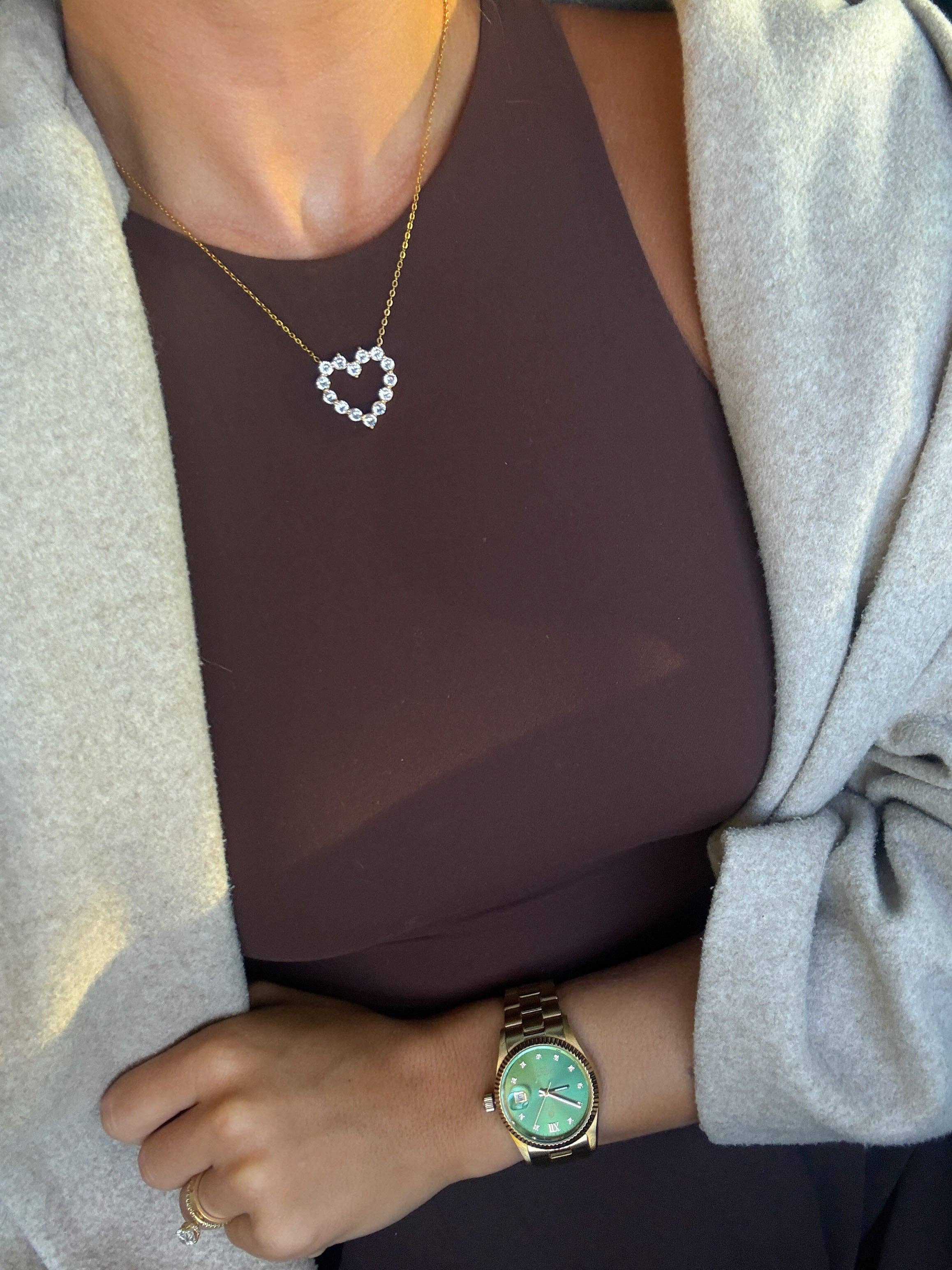 CHANSUTT Diamond Heart Necklace *Final Sale*