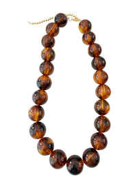 Carter Beaded Necklace in Tortoise *Final Sale*